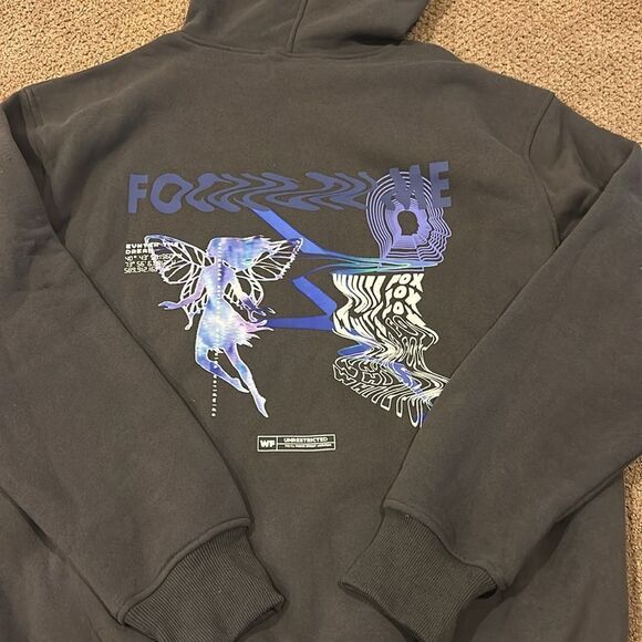 White Fox Men’s Charcoal Enter the Dream Oversized Hoodie - Size M/L - Picture 5 of 8